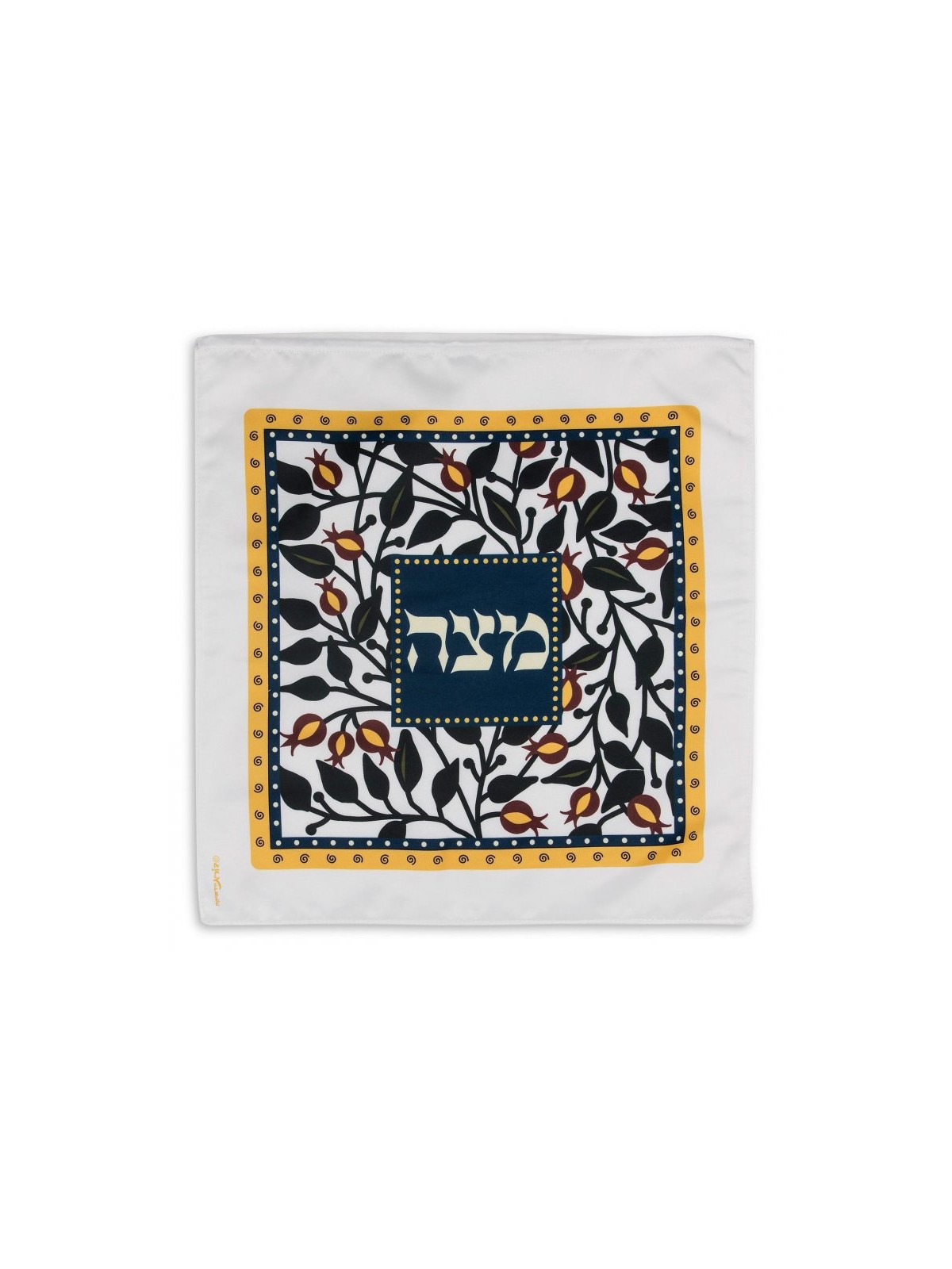 Dorit Judaica Satin Matzah Cover Flowing... | Matzah & Afikoman Covers