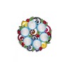 Dorit Judaica Raised Seder Plate %96 Colorful with L... | Seder Plates