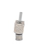 Yair Emanuel Metal Cutout Dreidel Jerusalem Design Silver | Dreidels