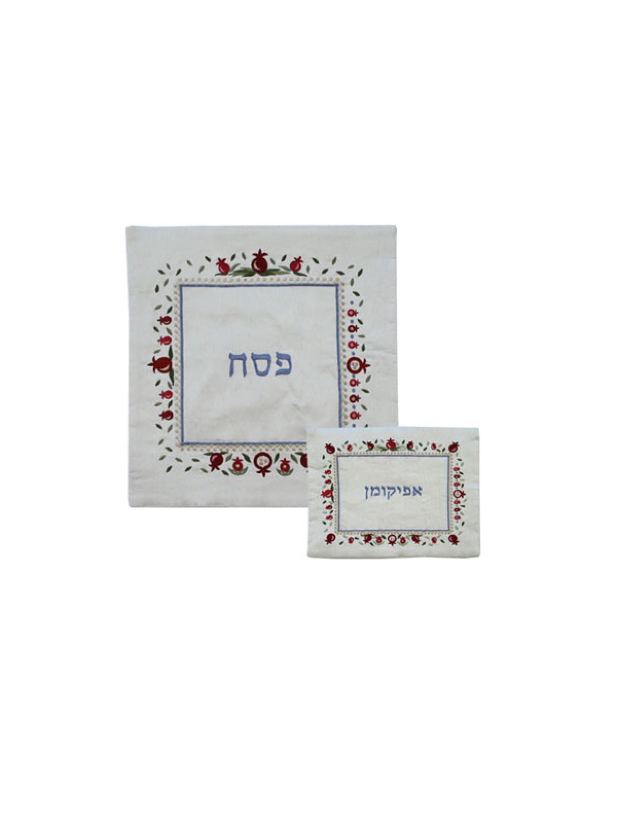 Yair Emanuel Embroidered Silk Matzah and... | Matzah & Afikoman Covers