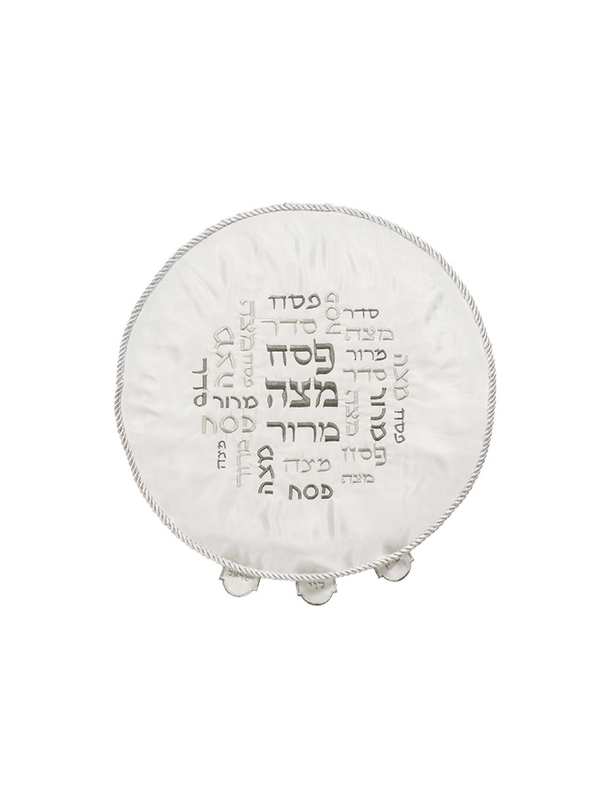 Passover Seder Matzah Cover %96 Silver E... | Matzah & Afikoman Covers