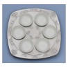 Shraga Landesman Aluminum Seder Plate Engraved Hebre... | Seder Plates