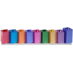 Yair Emanuel Hanukkah Menorah Movable Cube Candl... | Hanukkah Menorah