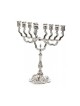 Silver Plated Chanukah Menorah Classic Ornate De... | Hanukkah Menorah