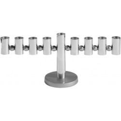 Yair Emanuel Anodized Aluminum Tubes and Balls H... | Hanukkah Menorah