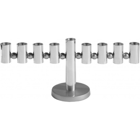 Yair Emanuel Anodized Aluminum Tubes and Balls H... | Hanukkah Menorah