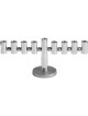 Yair Emanuel Anodized Aluminum Tubes and Balls H... | Hanukkah Menorah
