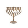 Chanukah Menorah Gold Metal with a Heart Shape 7... | Hanukkah Menorah