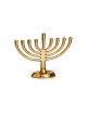 Curved Branch Aluminum Chanukah Menorah Gold 74 | Hanukkah Menorah