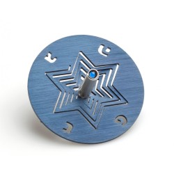 Adi Sidler Anodized Aluminum Chanukah Dreidel and Stand ... | Dreidels