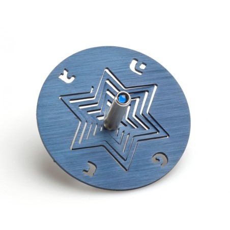 Adi Sidler Anodized Aluminum Chanukah Dreidel and Stand ... | Dreidels