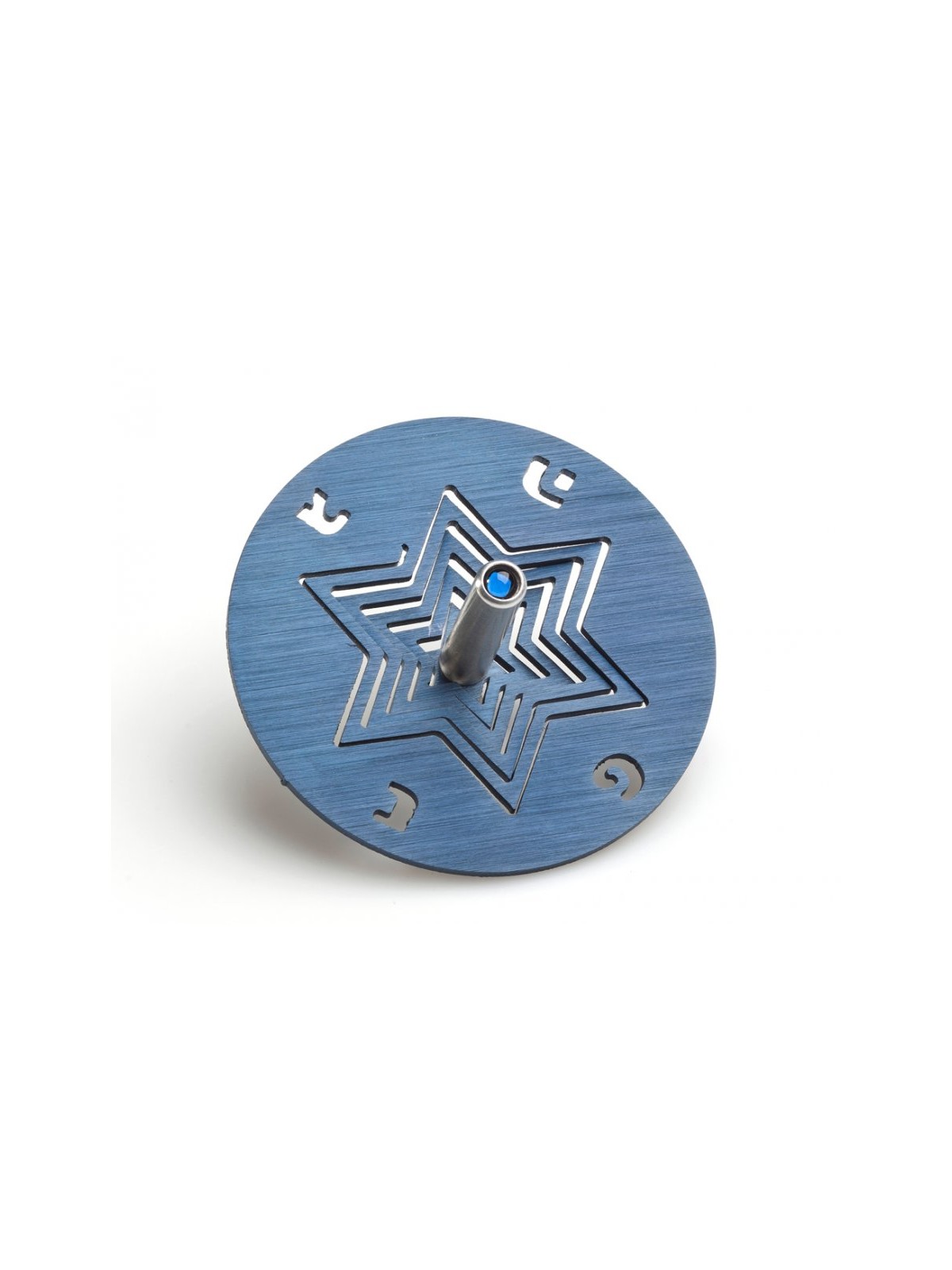 Adi Sidler Anodized Aluminum Chanukah Dreidel and Stand ... | Dreidels
