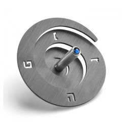 Adi Sidler Anodized Aluminum Spiral Dreidel Gray | Dreidels