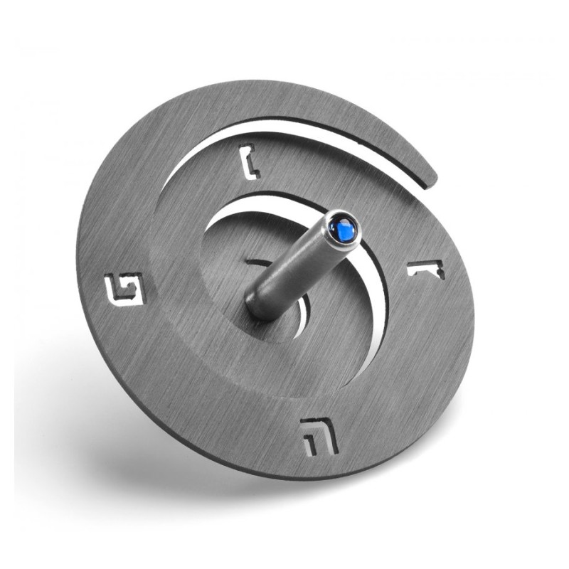 Adi Sidler Anodized Aluminum Spiral Dreidel Gray | Dreidels