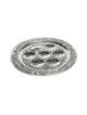 Silver Plated Passover Seder Plate Floral Swirling D... | Seder Plates