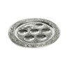 Silver Plated Passover Seder Plate Floral Swirling D... | Seder Plates
