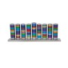 Yair Emanuel Hanukkah Menorah Cylinders with Rin... | Hanukkah Menorah