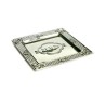 Silver Plated Square Matzah Tray Diamond ... | Jewish Gift from Israel