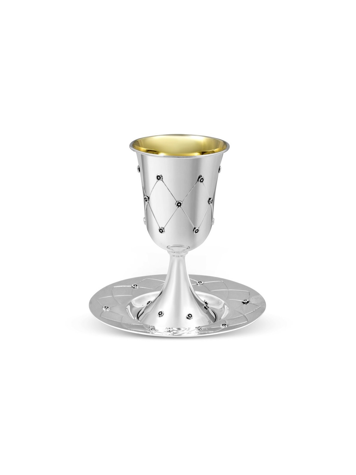Sterling Silver Kiddush Goblet with Match... | Jewish Gift from Israel
