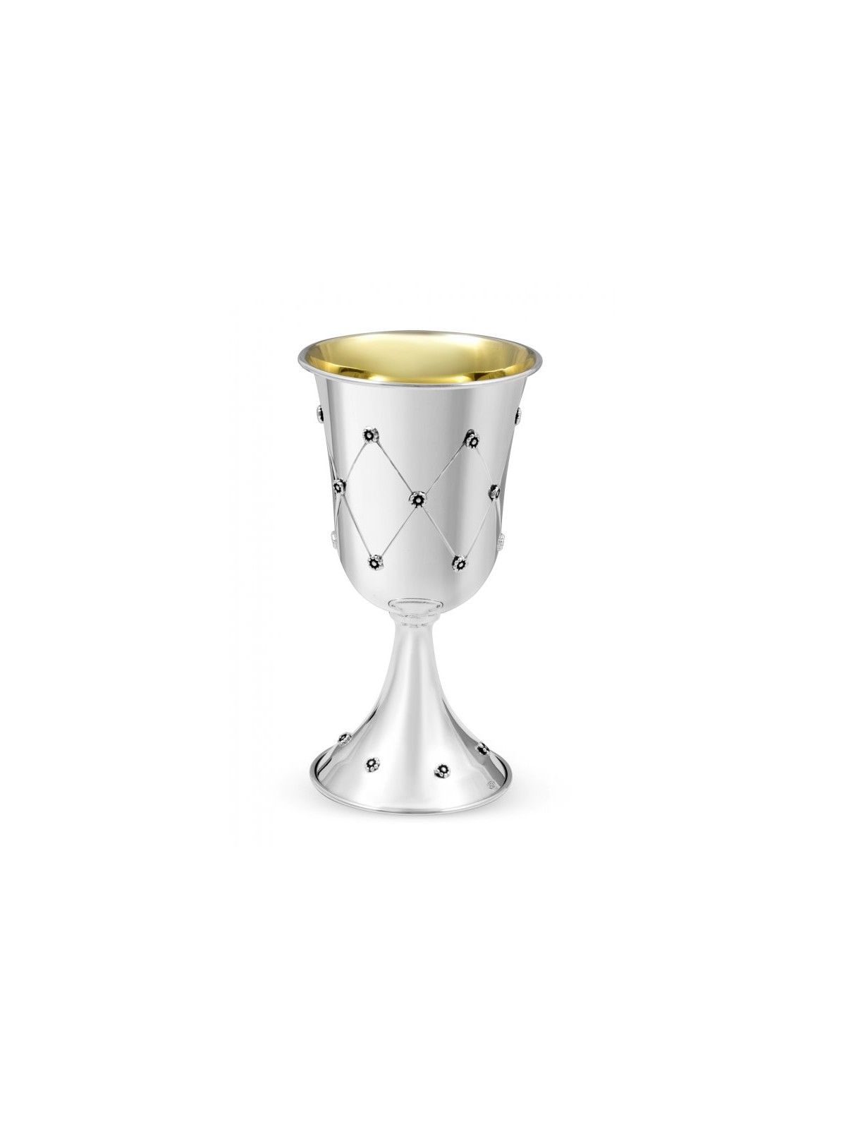 Sterling Silver Kiddush Goblet with Match... | Jewish Gift from Israel