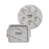 Set Melamine Passover Seder Plate and Matzah Tray Gr... | Seder Plates