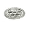 Decorative Silver Plated Passover Seder Plate Diamon... | Seder Plates