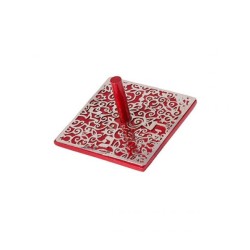 Yair Emanuel Dreidel Silver Floral and Pomegranate Cutou... | Dreidels