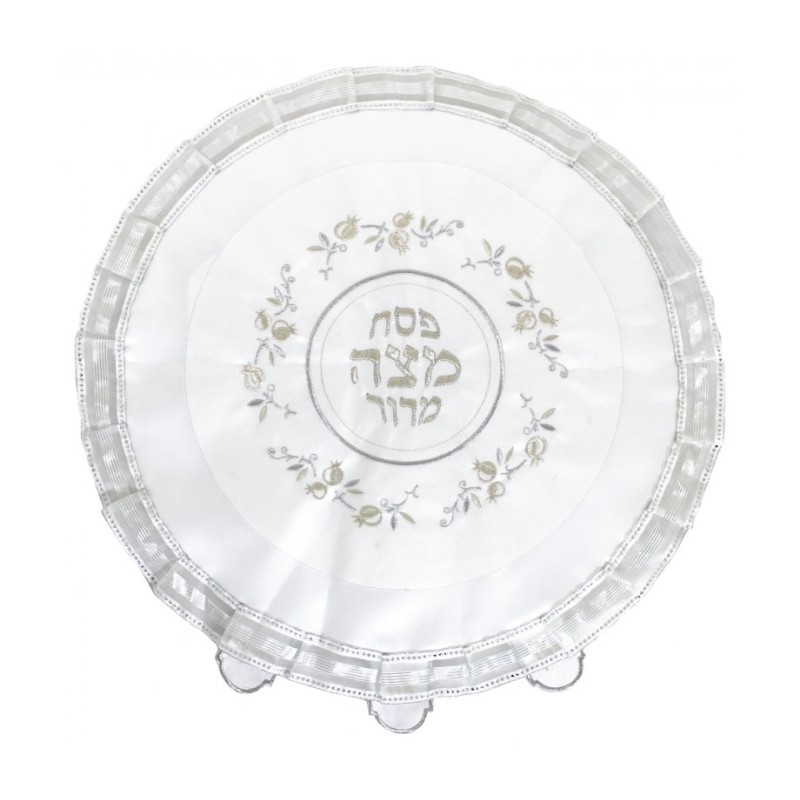 Passover Matzah Cover Pomegranate Circul... | Matzah & Afikoman Covers