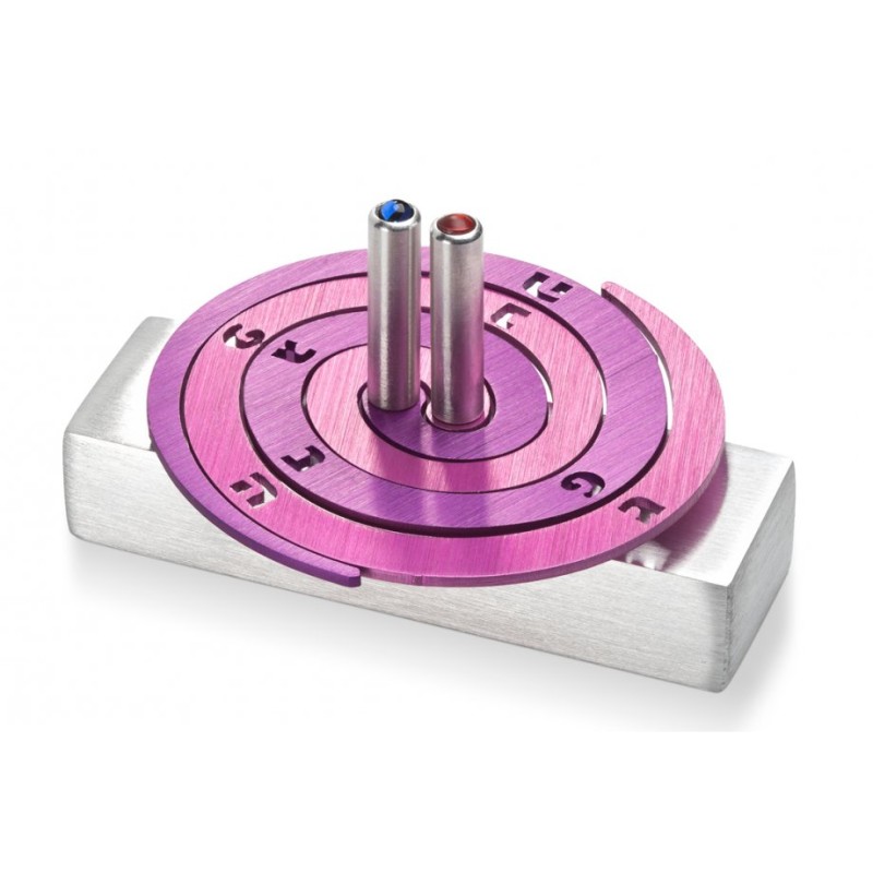 Adi Sidler Double Spiral Chanukah Dreidel Brushed Alumin... | Dreidels