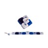 Agayof Compact Two in One Dreidel Menorah Blue S... | Hanukkah Menorah