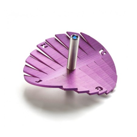 Adi Sidler Anodized Aluminum Waves Chanukah Dreidel Purple | Dreidels