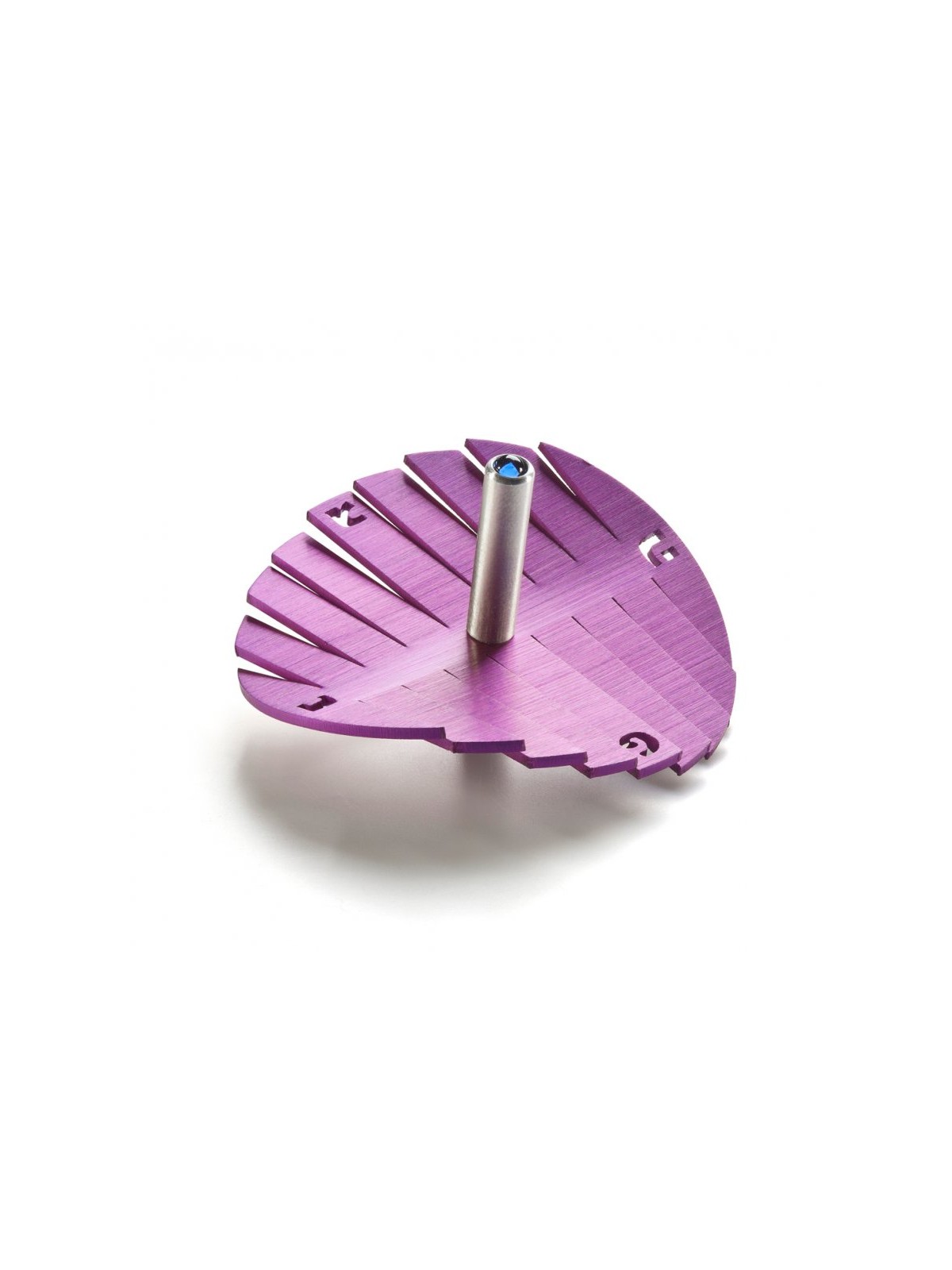 Adi Sidler Anodized Aluminum Waves Chanukah Dreidel Purple | Dreidels