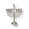 Nickel Chanukah Menorah with Star of David on St... | Hanukkah Menorah