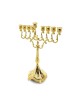 Decorative Gold Chanukah Menorah Swirls and Engr... | Hanukkah Menorah