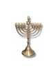 Antique Gold Metal Chanukah Menorah Decorative S... | Hanukkah Menorah