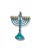 Classic Patina Chanukah Menorah with Decorative ... | Hanukkah Menorah