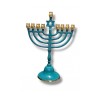 Classic Patina Chanukah Menorah with Decorative ... | Hanukkah Menorah