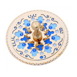 Blue Children Hamsa Dreidel by Ester Shahaf | Dreidels