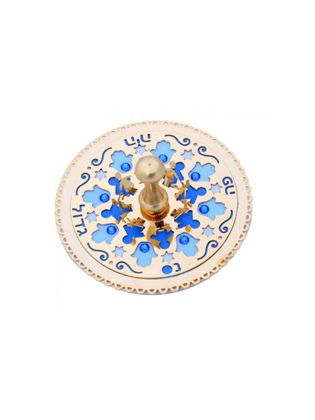 Blue Children Hamsa Dreidel by Ester Shahaf | Dreidels