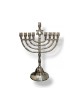 Nickel Chanukah Menorah with Decorative Star of ... | Hanukkah Menorah