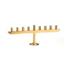 Gold Aluminum Chanukah Menorah Candle Holders in... | Hanukkah Menorah