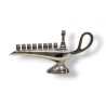 Aladdin Lamp Nickel Chanukah Menorah For Candles... | Hanukkah Menorah