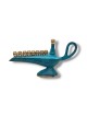 Small Aladdin Lamp Patina Chanukah Menorah For C... | Hanukkah Menorah