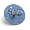 Adi Sidler Brushed Aluminum Chanukah Dreidel Dove of Pea... | Dreidels