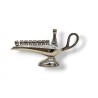 Small Aladdin Lamp Nickel Chanukah Menorah For C... | Hanukkah Menorah