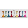 Agayof Anodized Aluminium Hourglass Hanukkah Men... | Hanukkah Menorah
