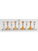 Agayof Anodized Aluminium Hourglass Hanukkah Men... | Hanukkah Menorah