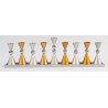 Agayof Anodized Aluminium Hourglass Hanukkah Men... | Hanukkah Menorah