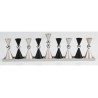 Agayof Anodized Aluminium Hourglass Hanukkah Men... | Hanukkah Menorah