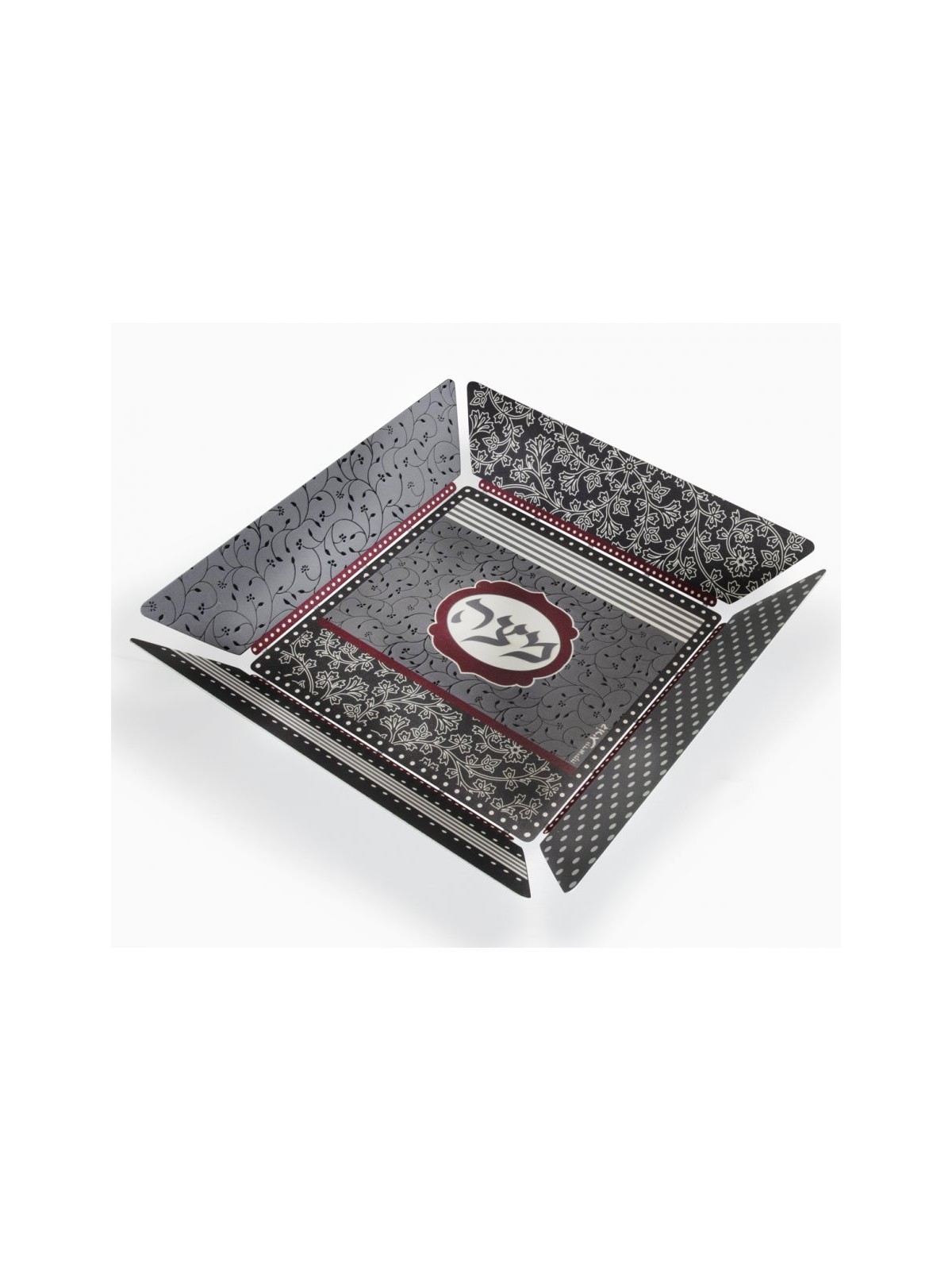 Dorit Judaica Matzah Tray with Flower and... | Jewish Gift from Israel